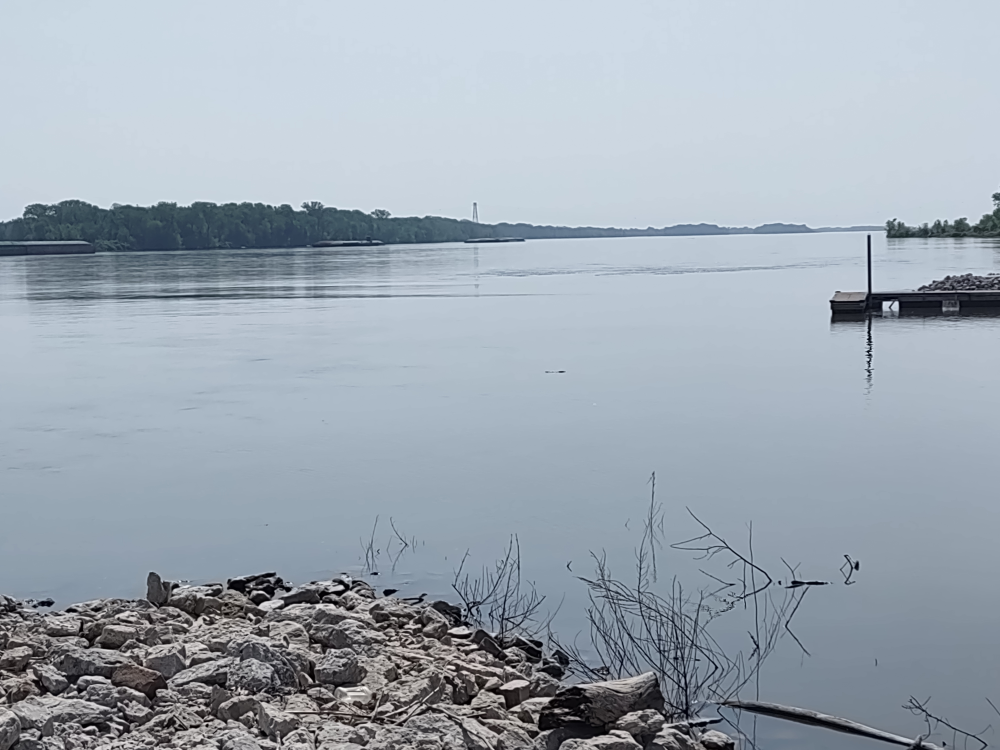 The Mississippi Looking Down River