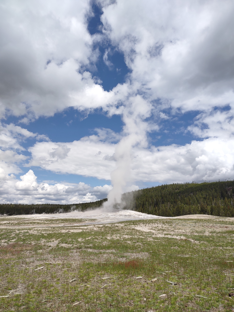 Now about an hour wait to the next eruption.